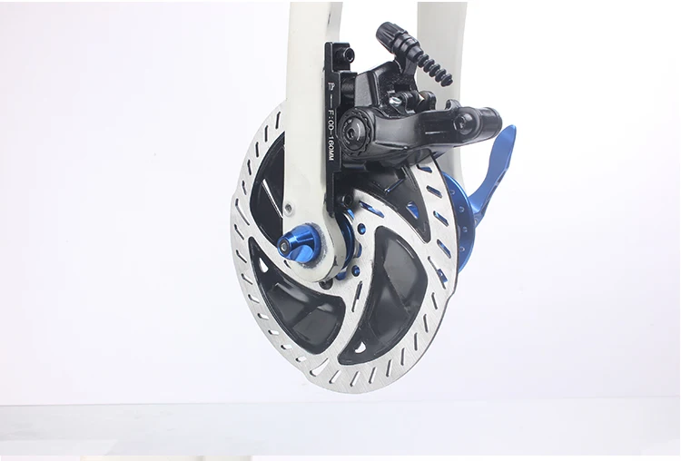 Racework Rennrad Scheiben bremse Flach montage mechanische Doppelseiten betätigung Bremssattel 160mm vordere hintere Fahrrad klemm bremse – Detail 14