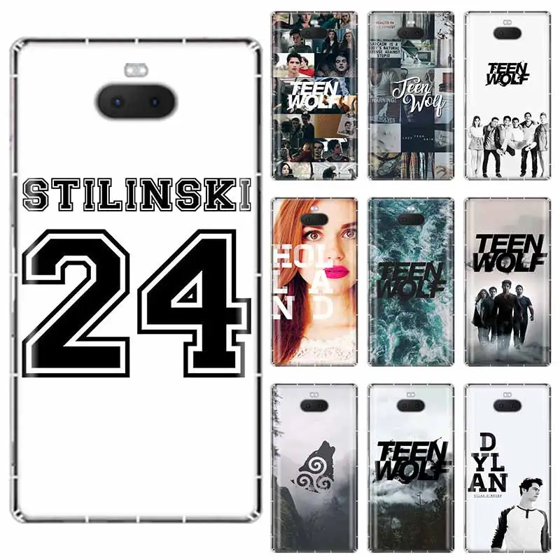 Прозрачный силиконовый чехол teen wolf 24 из ТПУ для Sony Xperia X XA XA1 XA2 XA3 XZ XZ1 XZ2 XZ3 XZ4 L1 L2 L3