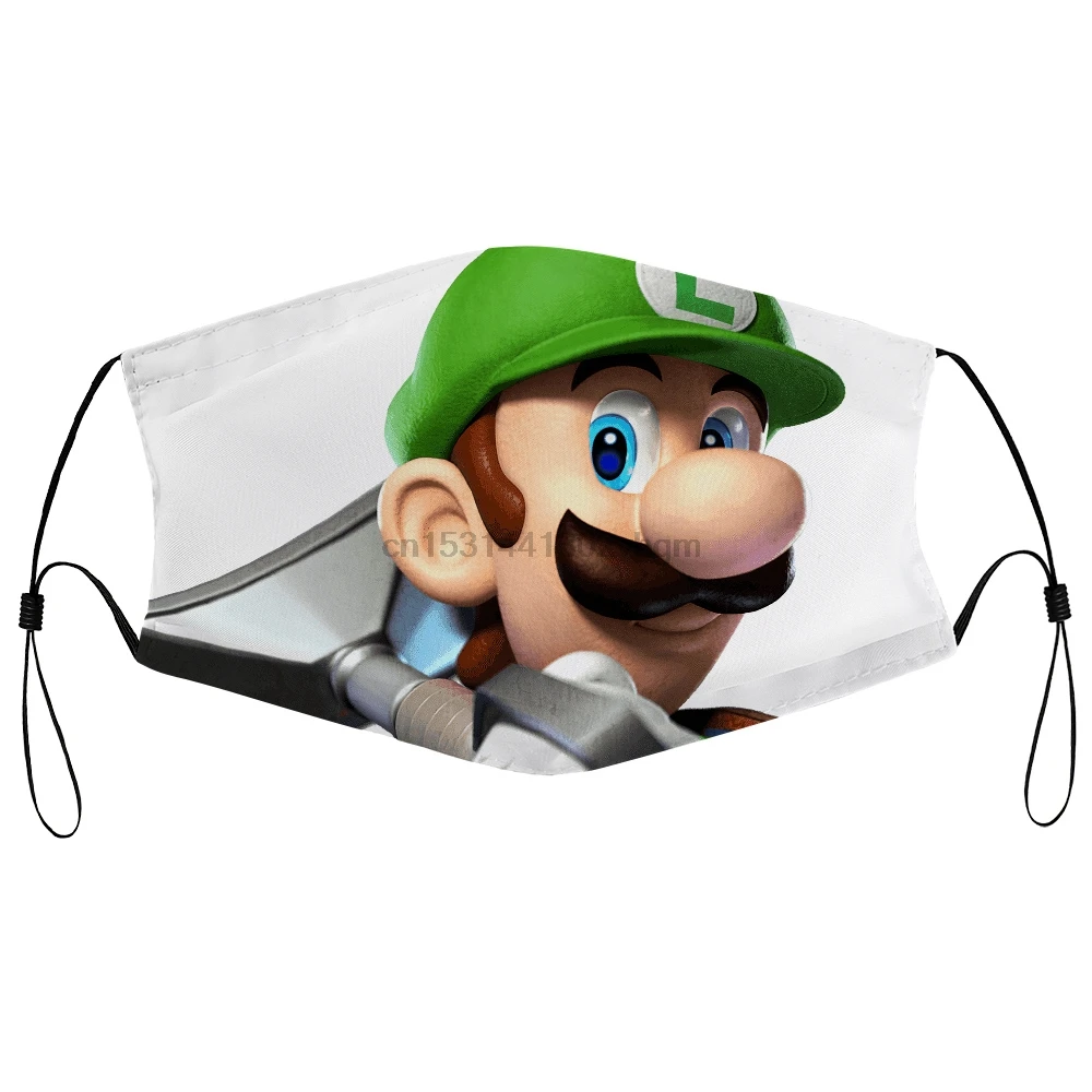 Пылезащитная маска с фильтром для мужчин Luigis Mansion Basic короткая (обычная и большая