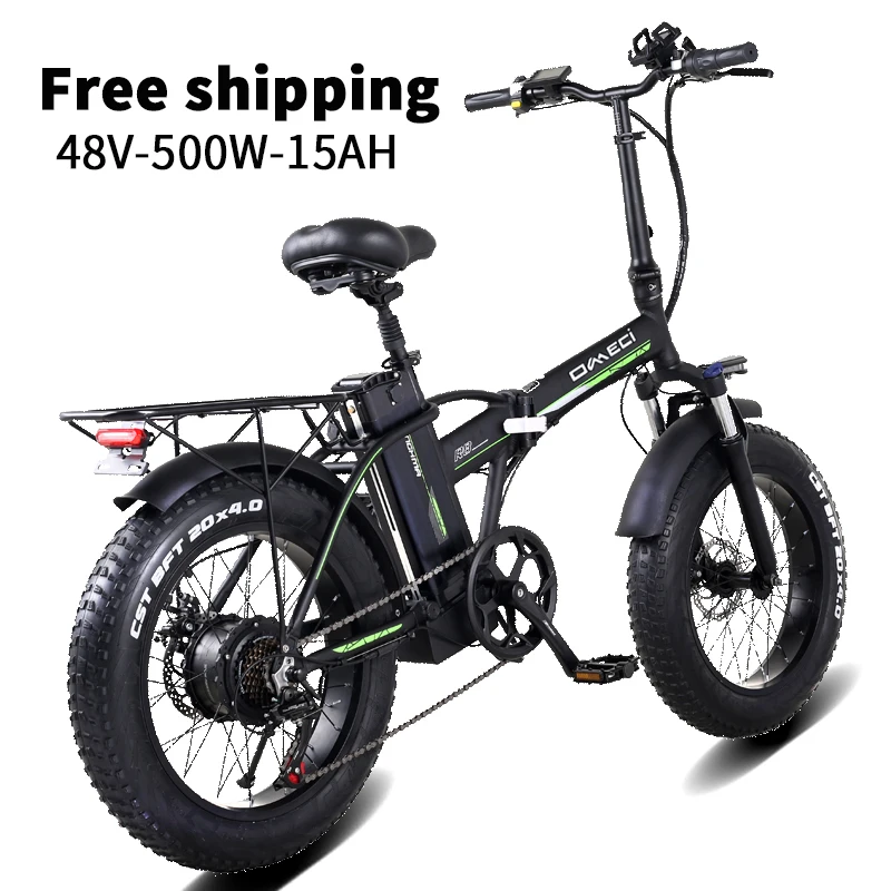 OMECI bicicletta elettrica 20 pollici bicicletta pieghevole elettrica Fat  Tire Beach Cruiser Bike 500W 48V batteria al litio 15Ah Mountain e bike|Electric  Bicycle| - AliExpress