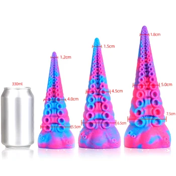 Nothosaur Huge Anal Plug Sex Toys Fantasy Dildo For Women Animal Octopus Tentacles Anus Stimulate Massage Anal Beads Sex Shop 18 3