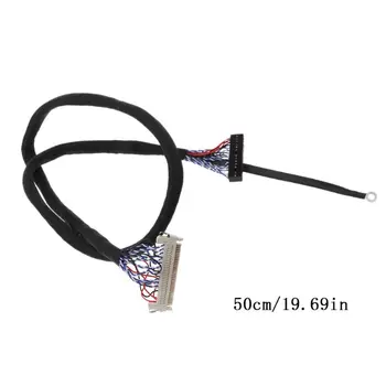 

Hooks LVDS Cable D8 FIX-30P-D8 FIX 30 Double Pins 2ch 8bit 1.0mm Pitch 250mm 500mm 17-21inch LCD Display Panel Screen Controller