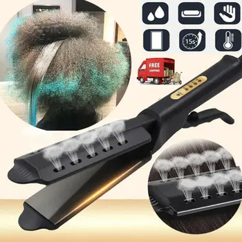 

Faroot Hair Straightener Four-speed Temperature Adjusting Ceramic Tourmaline Ionic Flat Iron Professional Glider