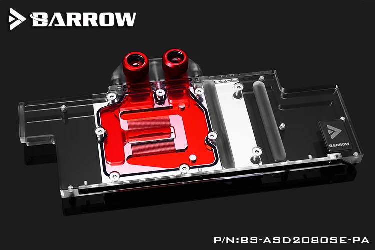 Курган полное покрытие GPU водоблок для ASUS DUAL RTX2080S EVO Aurora материнская плата 5V SYNC AURA BS-ASD2080SE-PA