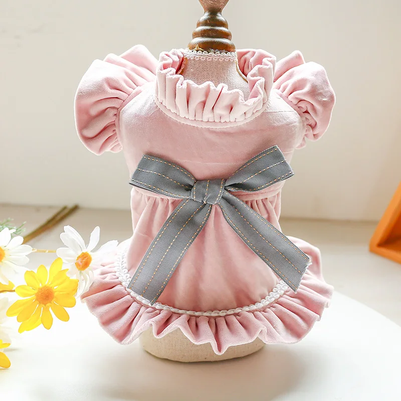 纯色蝴蝶结裙_0882