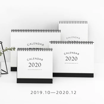 

JIANWU 1pc simple style 2019 2020 Calendars Table Desk Calendar Office Work Learning Schedule Cute Periodic Planner Stationery