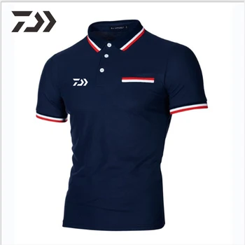 

Daiwa Fishing T Shrit Patchwork Polo Fishing Clothing Men Short Fishing Shrit Men Tee Summer Outdoor Sports Top Daiwa Clothing