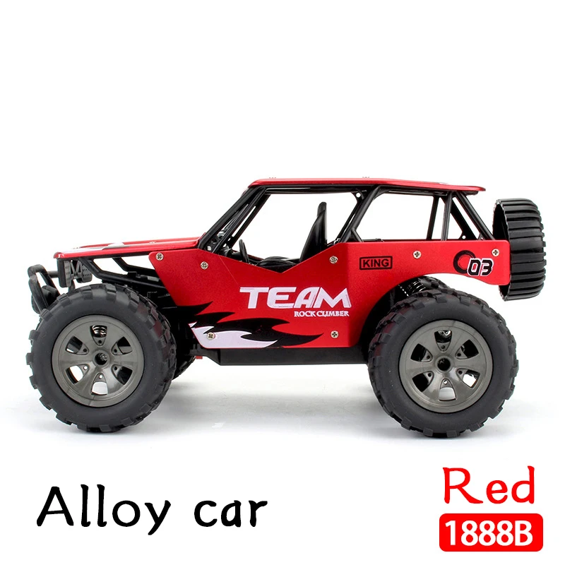 RC car2.4Ghz четырехколесный высокоскоростной легкосплавный автомобиль электрический профессиональный Дрифт off-модель дорожного транспортного средства детская игрушка подарок - Color: 1888B Red