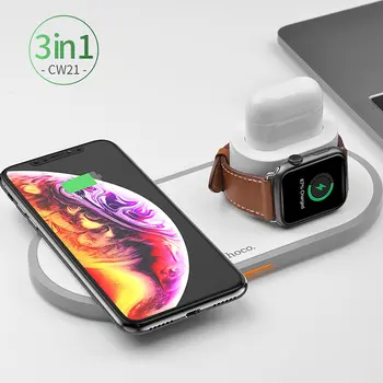 

Cw20 Wireless Charger Usb Interface Wireless Fast Charger Type-C Input + Wireless Output Charger For Apple Watch / Iphone