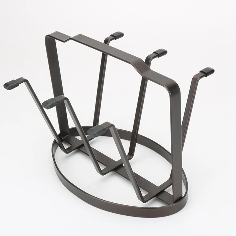 Homes Cup Drying Stand Offices Dining Tables Iron Glass Bottle Drainer