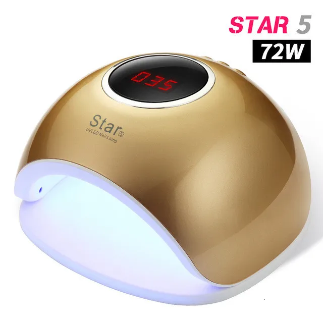 Star 5 Сушилка для ногтей Светодиодный УФ лампа 66 Вт мини-лампа с USB для маникюра ЖК-дисплей сушка все Гель-лак для ногтей инструменты для дизайна ногтей - Цвет: No Plate And Box