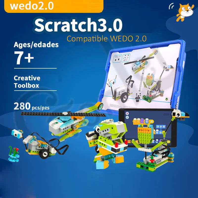 

2019 New Technic Wedo 2.0 Robotics Construction Set Building Blocks Compatible With legoinglys Wedo 2.0 Educational Diy Toys