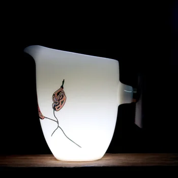 

Kung Fu Tea Set Lacquer Wooden Handle Side To Tea Pitcher Ceramic Pitcher Glass Public Cup Ceramic Tea Pot Tea Set Siteel