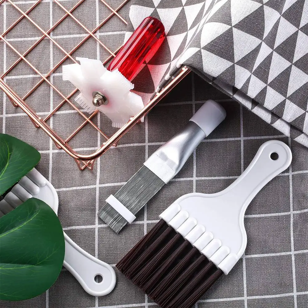 4 Pieces Air Conditioner Condenser Fin Cleaning Brush AC Comb Stainless Steel Refrigerator Cleaner Whisk | Бытовая техника