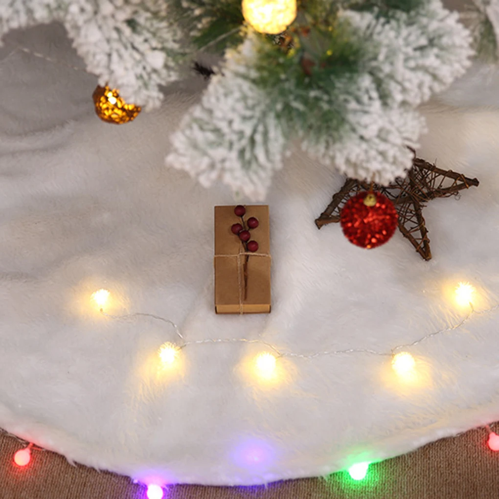 Новая мода 60 см Рождественская елка юбки сплошной коврик покрытие Новогоднее Рождественское украшение Рождественская елка Декор Navidad юбки