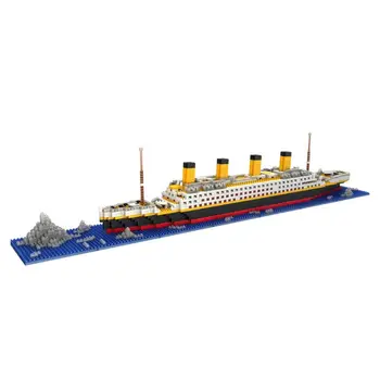 

1860 Pcs Titanic Cruise Ship Model Building Block Set Micro Mini Blocks DIY Toys Y4UD
