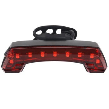 

HOT-USB Rechargeable Bicycle Tail Light Cycling Mountain Road Bike Safety Warning Light Wireless Remote Control Turn Signal Tail