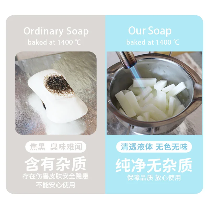 50g Natural Vegetable Oil Glycerin Soap Base DIY Soap Handmade Soap Breast  Milk Soap Basic Raw Materials Soap Making Materials