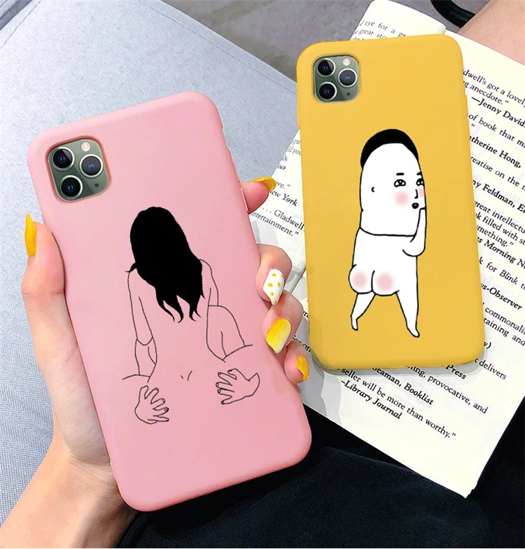 Funny Sexy Line Art Phone Case For Iphone 11 Pro Xr 7 Plus Xs 10 Case Silicone Phone Cover For Iphone 6s 8 6 Se Plus Xs Max Case Phone Case Covers Aliexpress