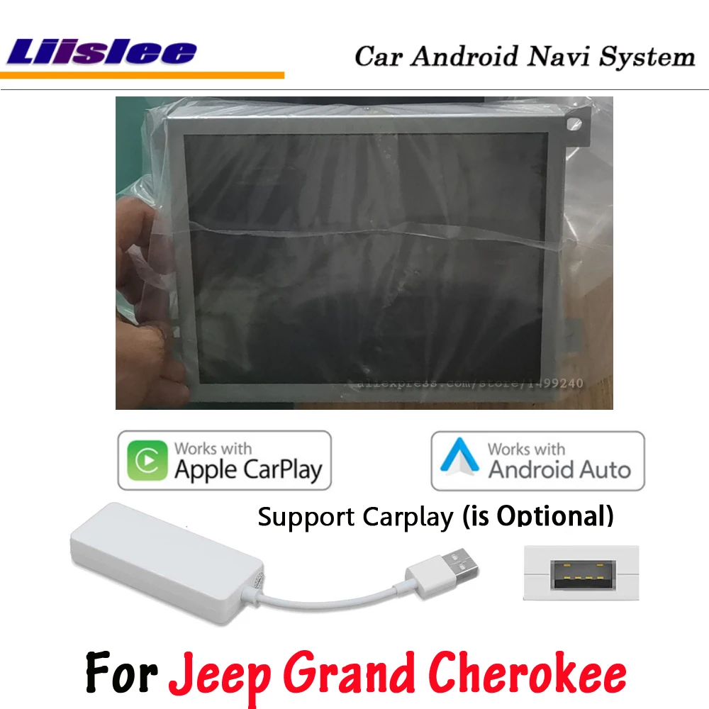 Liislee 8,4 дюймов Android для Jeep Grand Cherokee 2013~ стерео автомобильный стиль Carplay gps навигационная карта навигация Мультимедиа - Цвет: add Carplay
