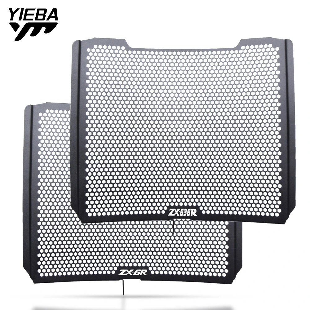 

Motorcycle Aluminum Radiator Grille Guard Cover Grid Protection For Kawasaki ZX6R /ZX-6R Performance/ZX636 2013-2020 2019 2018