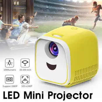 

Mini Projector 1000Lumens Portable Projector Children Education Mini LED Home Beamer 4k projector 4K led projector for Christmas