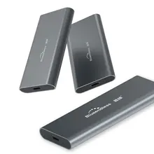 M.2 แบบพกพา SSD กรณีประเภท C USB 3.0 mSATA 2242/2260/2280 ฮาร์ดไดรฟ์ Enclosure อลูมิเนียมฮาร์ดดิสก์ภายนอกภายนอกกล่อง(China)
