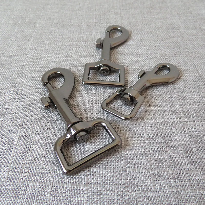 

10 шт. пистолет Black15mm 20 мм 25 мм металлическая пряжка карабин DIY сумка для собак пояс для поводка ремни застежки зажим Швейные аксессуары оборудования