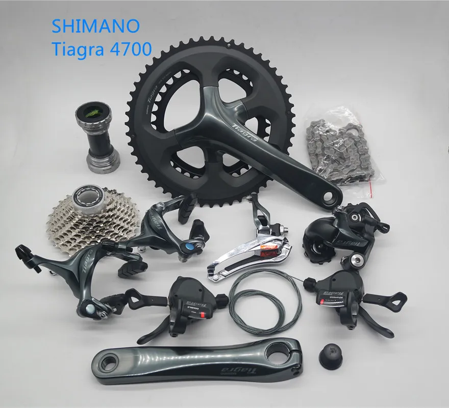 Переключатель скоростей SHIMANO Tiagra 4700 для дорожного велосипеда SL 2x1 0 50-34 52-36T 170 172 5 мм