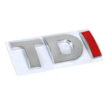 

1pc/lot Free Shipping ABS TDI Stickers Stickers 3d Badge Emblem