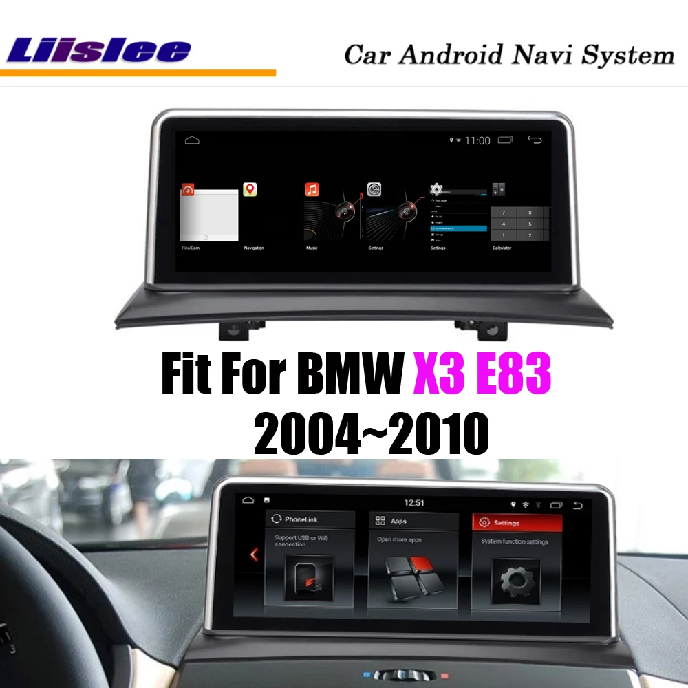 Discount Liislee Android 7.1 up For BMW X3 E83 CCC 2004~2010 Stereo Carplay Screen Wifi BT Map GPS Navi Navigation Media System 2