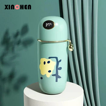 

450ml Top Grade Smart Thermos Bottle Touch Temperature Display 316 Stainless Steel Water Bottle Tea Coffee Mug for Home Travel