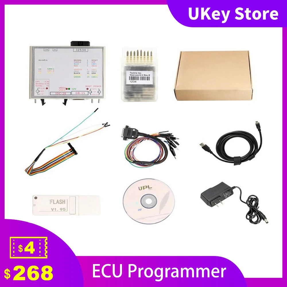Блок питания KTMFLASH V1.95 через J2534 для PCMFlash DQ250 DQ200 VL381 VL300 DQ500 DL501 программатор чтения и