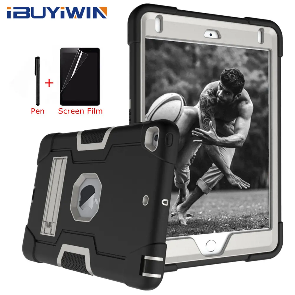 Противоударный силиконовый чехол для iPad Mini 5 7," Tablet Funda Capa для детей для iPad Mini 4+ пленка для экрана+ ручка