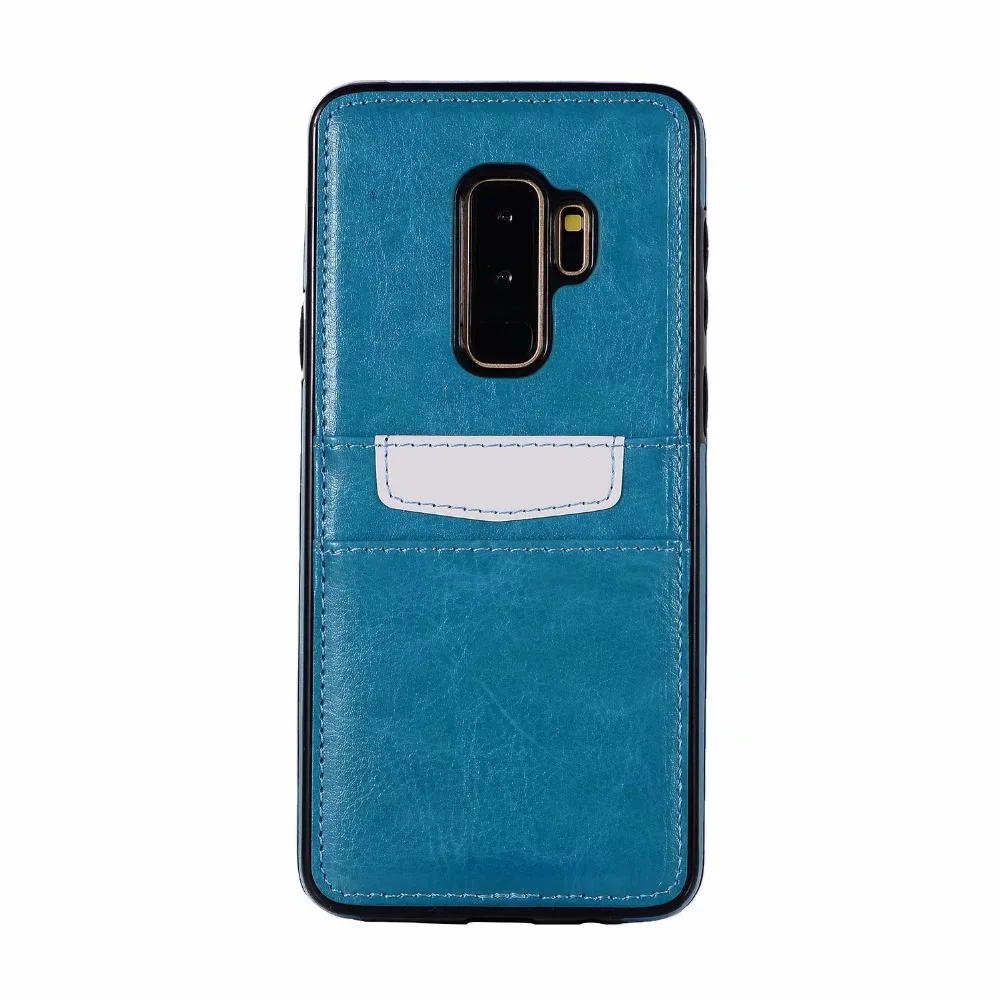 Чехол для карт из искусственной кожи для samsung Galaxy S10 S10 Plus S10E, чехол для samsung S6 Edge, S7 Edge, Note 8, 9, кошелек со слотом для карт
