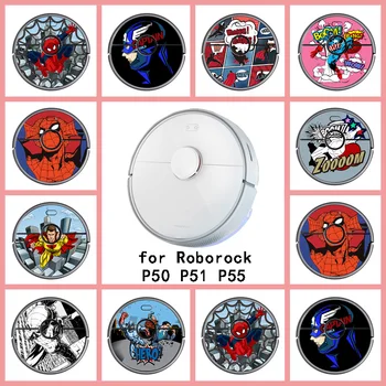 

Provide Customized Custom Cartoon Sticker for Roborock P50 P51 P55 Robot Robotic Vacuum Cleaner Skin Spare Parts Accessories