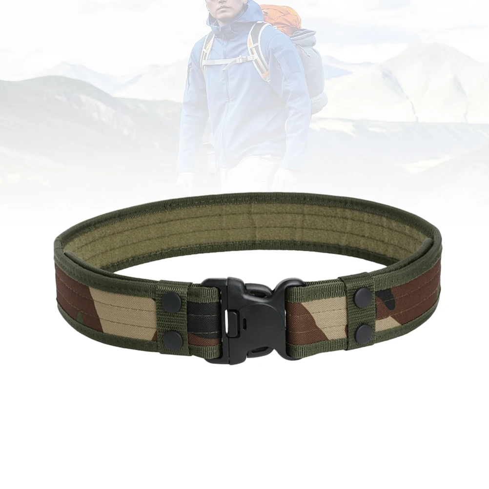 1pc Quick Release Western Outdoor Oxford Cloth Tactical Sports Waistband Buckle Belt For Climbing Outdoor