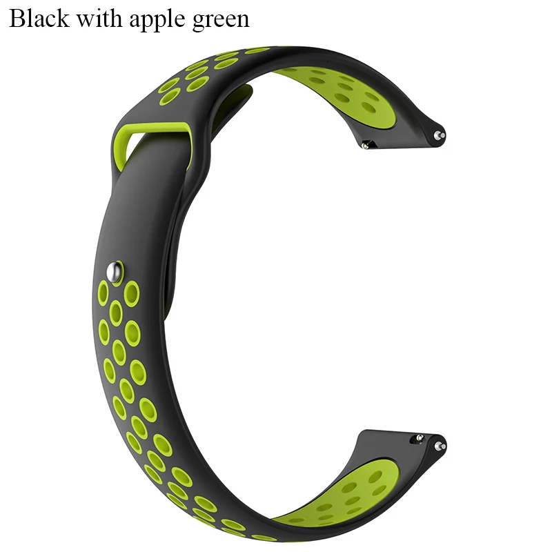 Black apple green Replacement Watch Strap For Garmin Vivoactive3 Vivoactive 3 music Forerunner 645 Forerunner645 music/ vivomove HR - Цвет: Black apple green