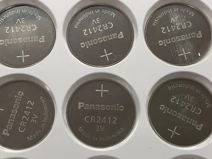 10pcs/lot Panasonic 3V Button Cell Battery CR2412 CR 2412 Lithium Coin  watch Key Fobs Batteries For swatch watch