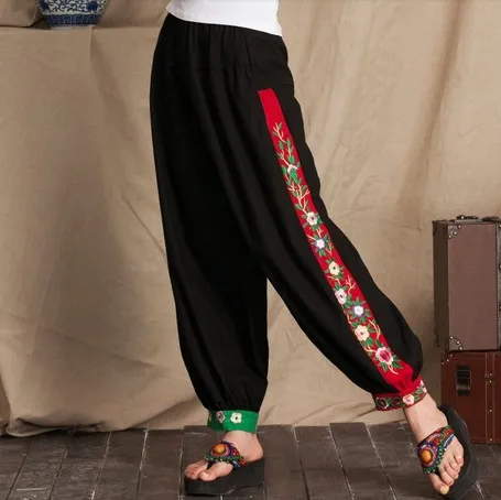 Best Price Etnische Mode vrouwen Jurk en Najaar Chinese Stijl Restauratie Borduren Vlas Gekleurde Leisure Broek Lantaarn Broek Best Price Etnische Mode vrouwen Jurk en Najaar Chinese Stijl Restauratie Borduren Vlas Gekleurde Leisure Broek Lantaarn Broek