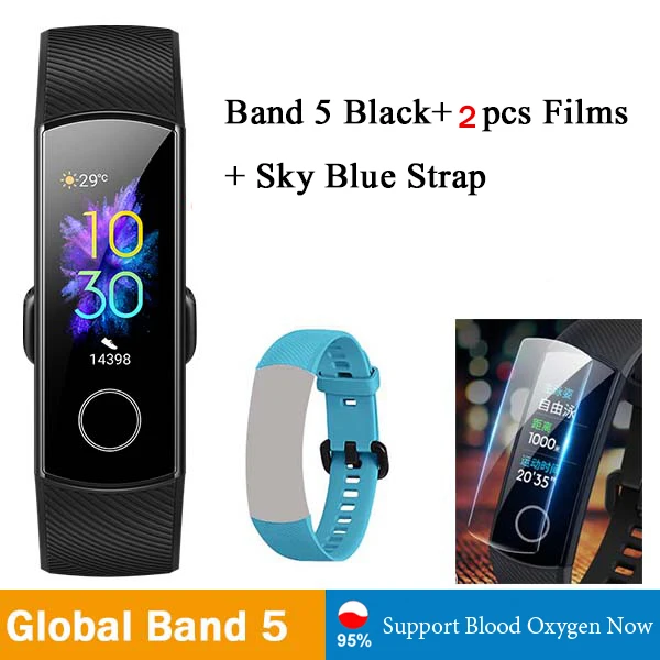 G 5 n 2F n s-blue s Смарт-браслет huawei Honor Band 5, оксиметр, волшебный цветной сенсорный экран, датчик сердечного ритма, сна и сна - Цвет: G 5 n 2F n s-blue s