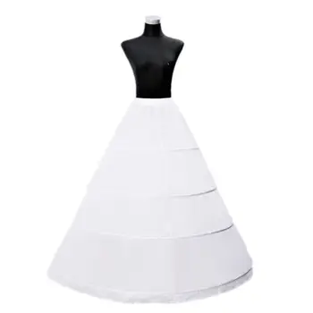 

Bride Wedding Dress Hoops Skirt Support Lady Girls Party Prom Ball Dress Inner Substrate Petticoat Long Underskirt
