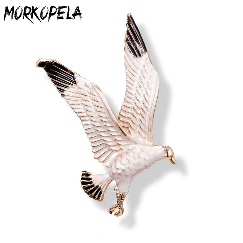 Женская эмалированная брошь Morkopela Hawk Ювелирное Украшение на булавке с броши