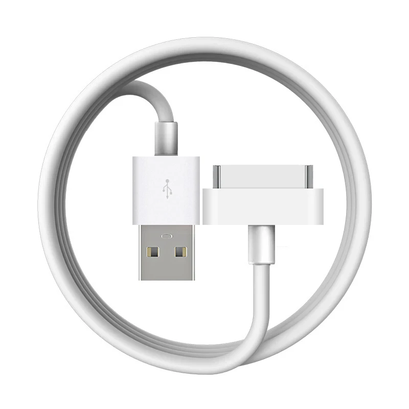 30 Pin USB кабель, для iPhone 4, iPhone, 4S, iPad Mini 1/2/3, iPod Touch, iPod Nano, мобильный телефон зарядный кабель для передачи данных-10 шт