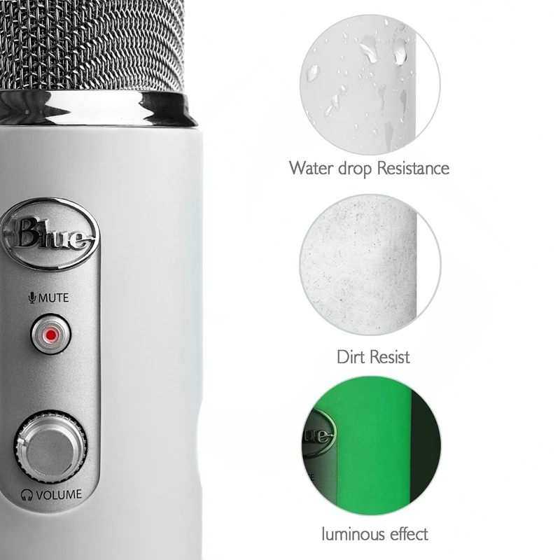 Silica Gel Protector Provides,Full Protection Soft Silicon Cover For Blue&Pro Microphone