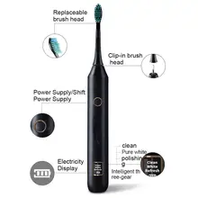 Взрослая звуковая перезаряжаемая Водонепроницаемая батарея зубная щетка перезаряжаемая на батарейках межзубная щетка зубные щетки