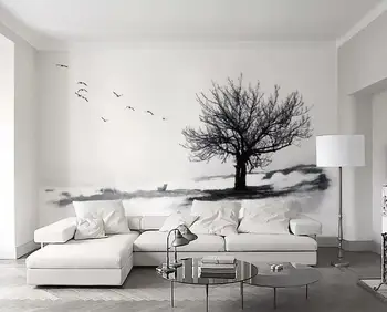 

[Self-Adhesive] 3D Ink Tree WG786 Wall Paper mural Wall Print Decal Wall Murals Belly