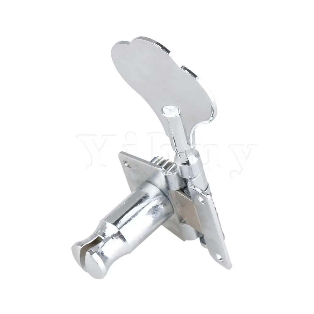 Yibuy 4R Chrome Bass Guitar Machine Heads Tuners / Elephant ear button