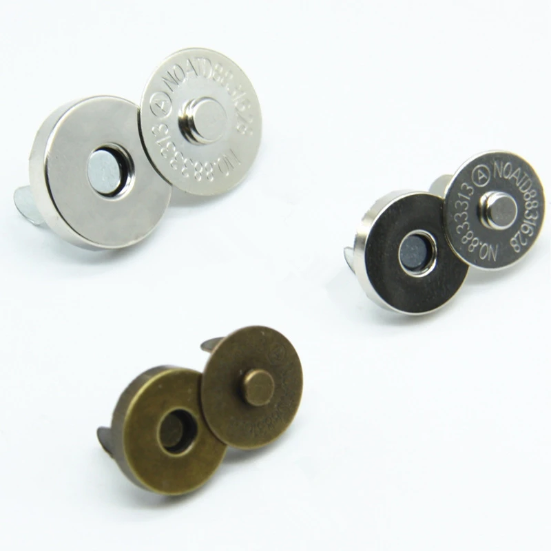 

Magnetic Snap Fasteners Clasps Buttons Handbag Purse Wallet Craft Bags Parts Accessories 14mm 18mm