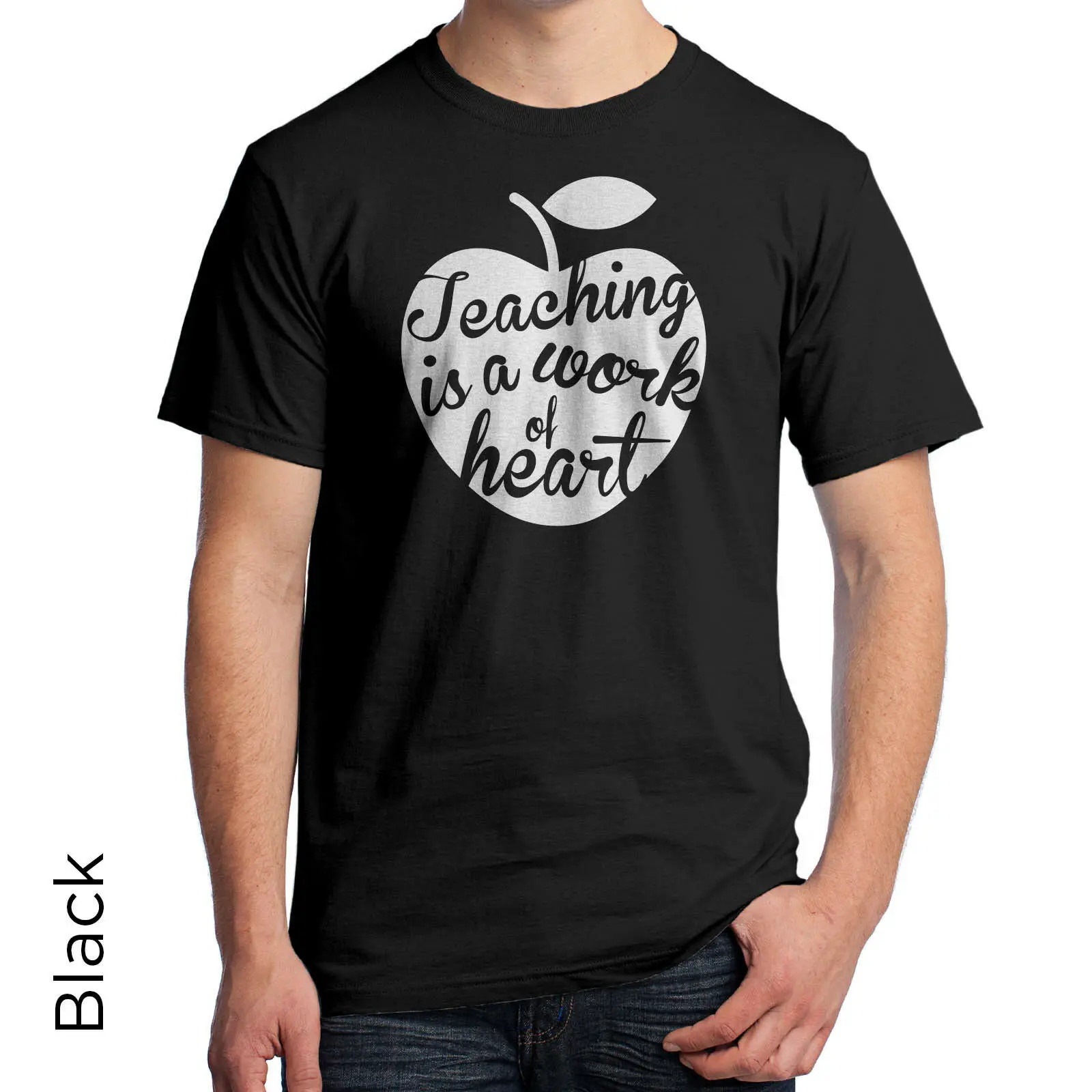 Teaching is Work of Heart Graphic T-Shirt Teachers are heroes. Art 1220m |